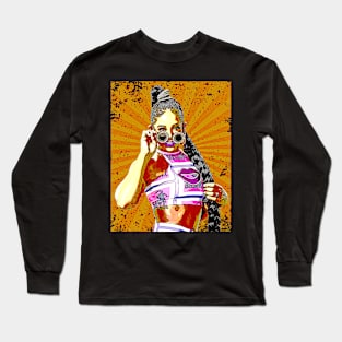 Bianca // Retro Comics Style Long Sleeve T-Shirt